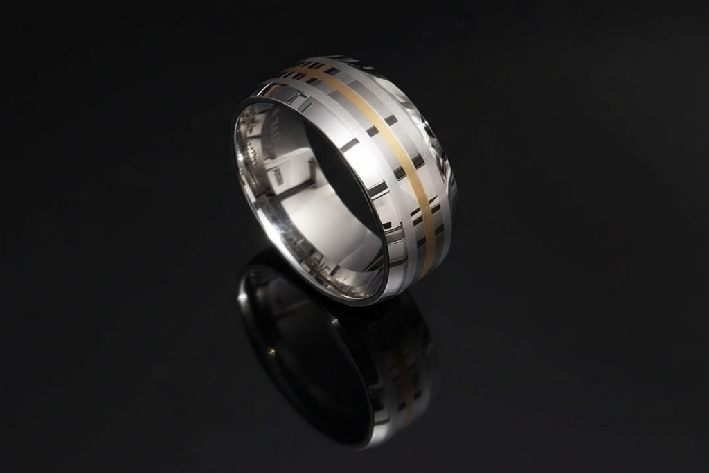 Simple Stainless Steel Men's Ring
