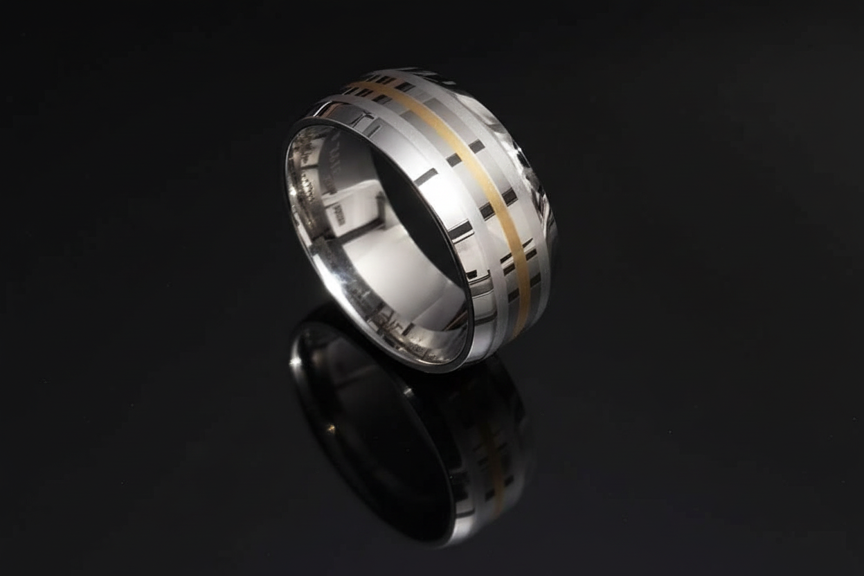 Simple Stainless Steel Men's Ring
