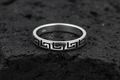 Greek Design Men's Statement Band – 925 Sterling Silver