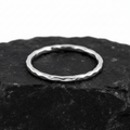 Hammered Ring – 925 Sterling Silver with Finish