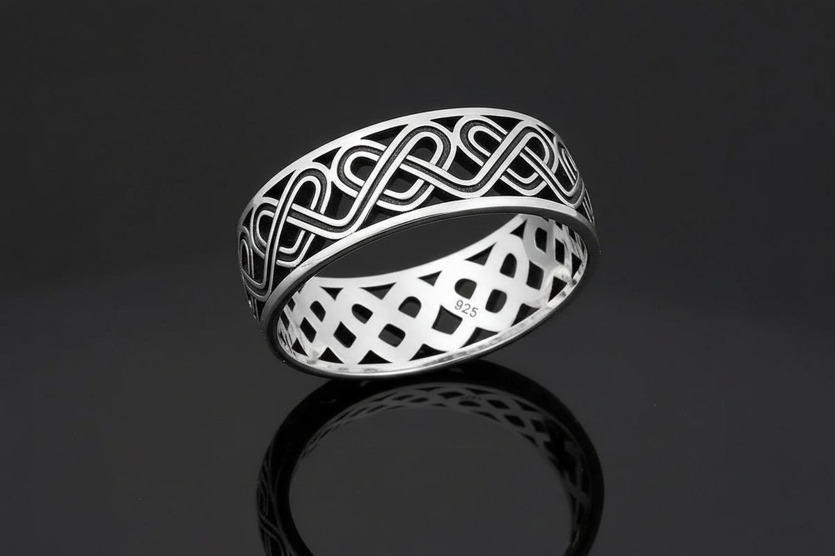Celtic Men's Band – 925 Sterling Silver