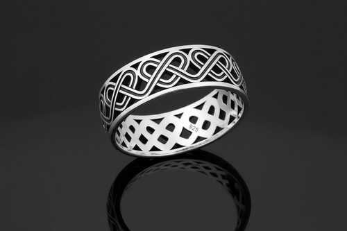 Celtic Men's Band – 925 Sterling Silver