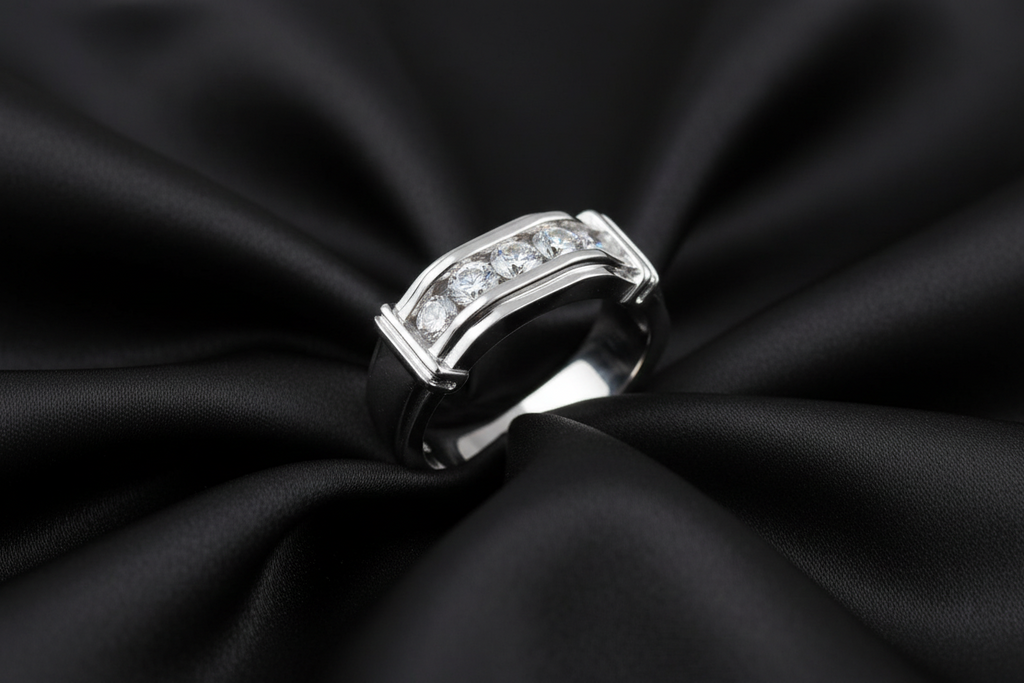 Engagement Diamond Men's Ring – 8.2mm Band Width