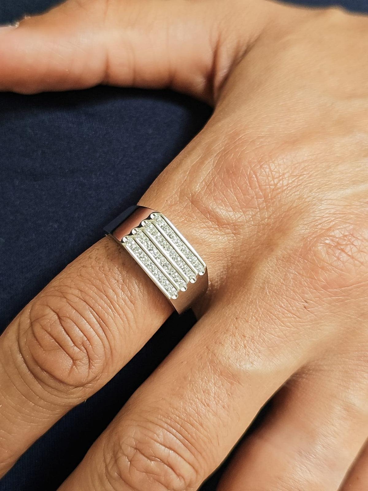 Classy Stone Men's Signet Ring – 925 Sterling Silver
