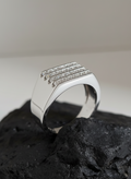 Classy Stone Men's Signet Ring – 925 Sterling Silver
