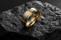 Gold Unisex Ring – Stainless Steel with High Polish Finish