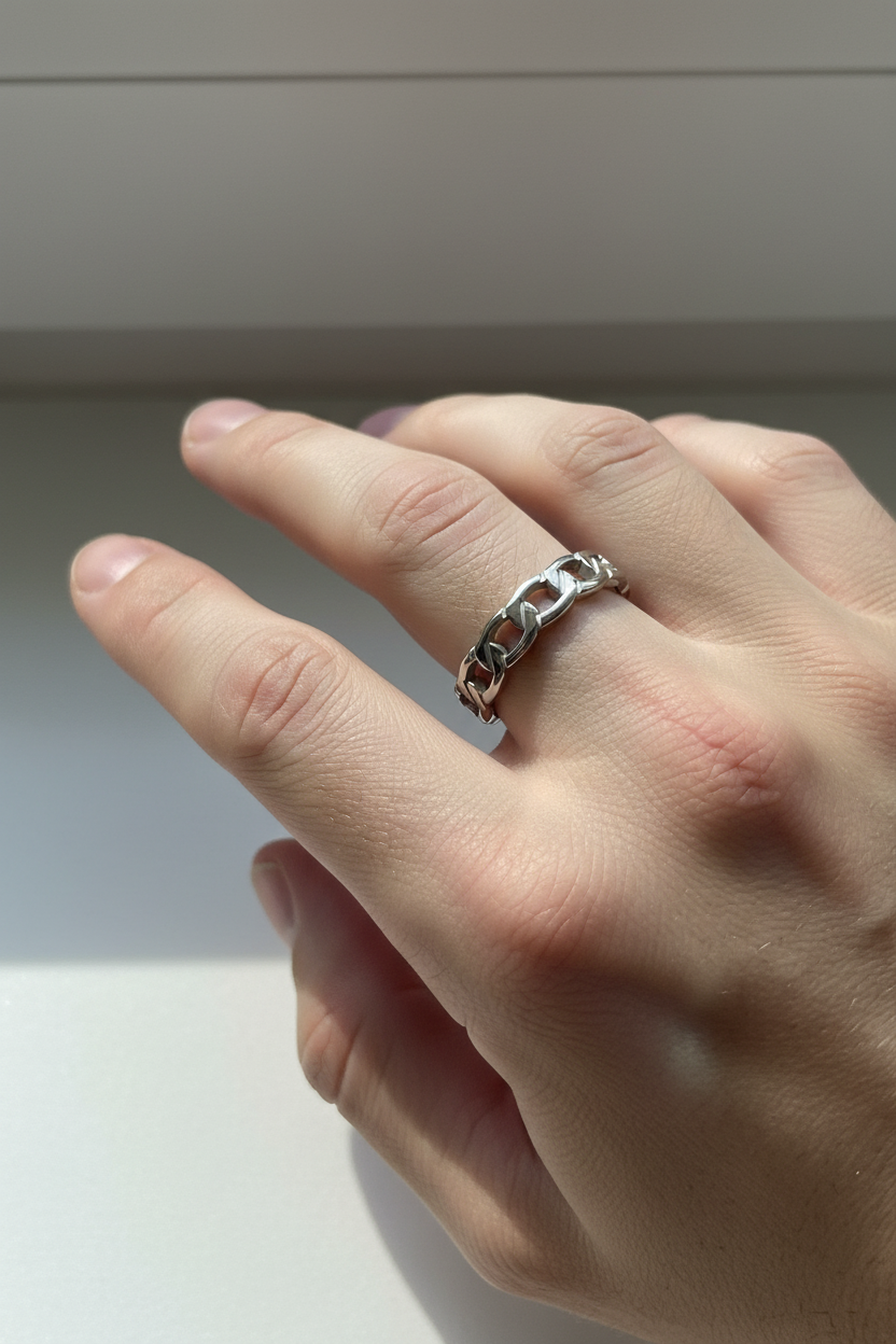 Eternity Ring – Stainless Steel with 4mm Band Width