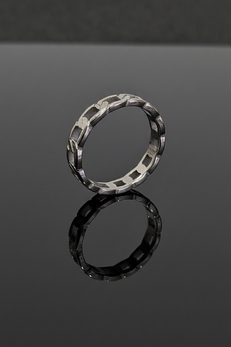 Eternity Ring – Stainless Steel with 4mm Band Width