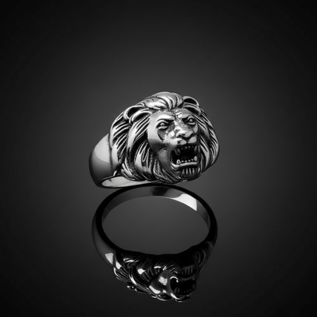 King of the Jungle Lion Ring