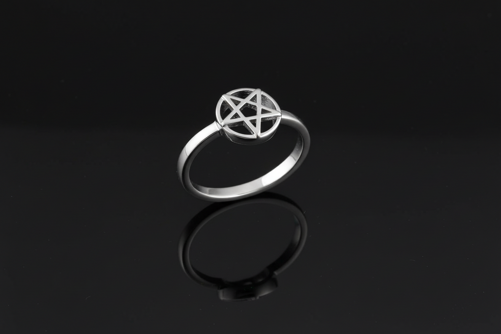 Pentagram Gothic Celtic Ring