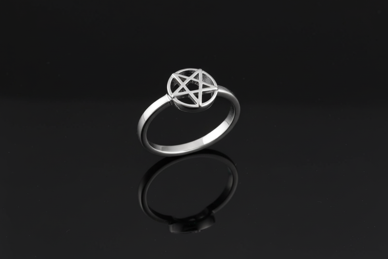 Pentagram Gothic Celtic Ring