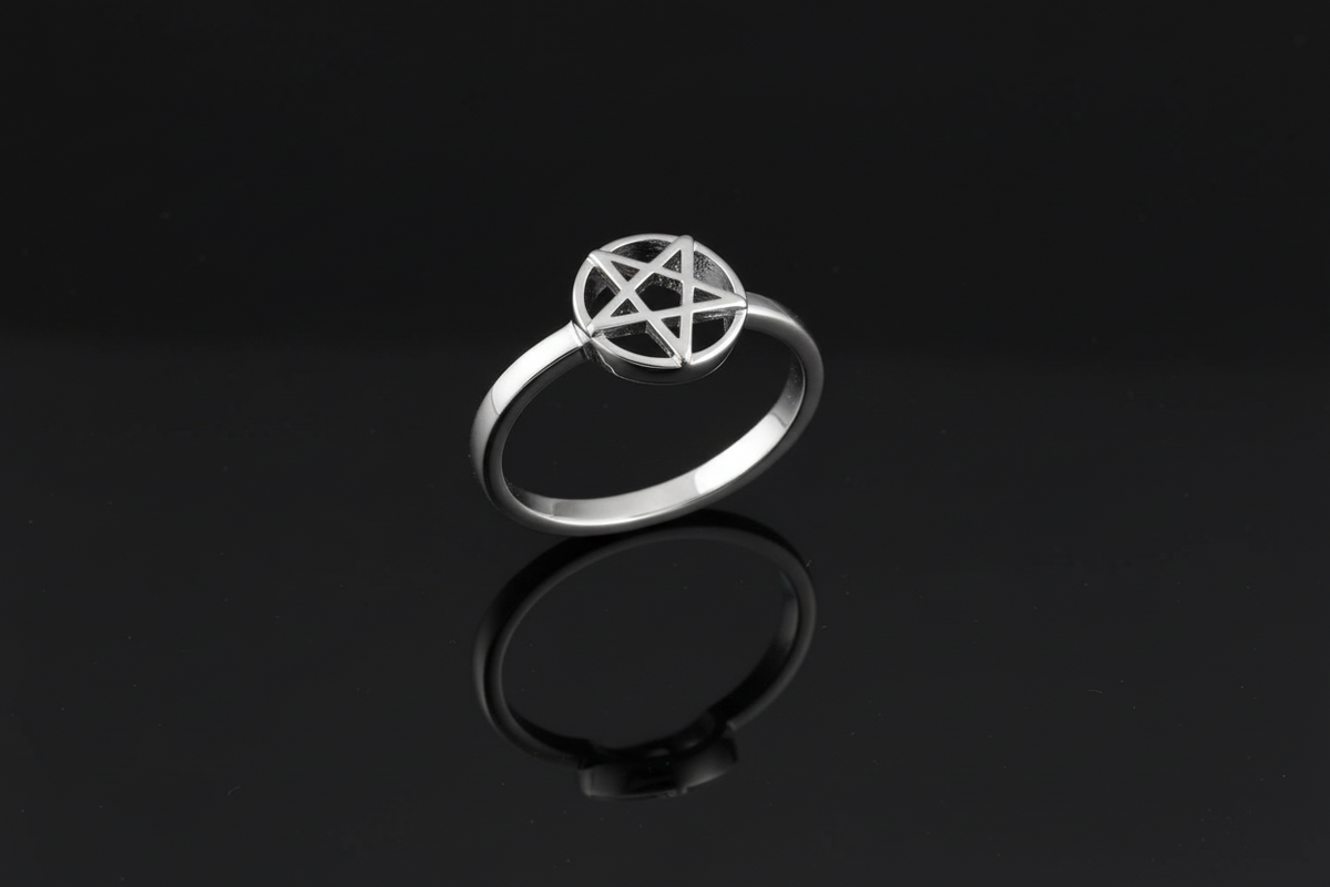Pentagram Gothic Celtic Ring