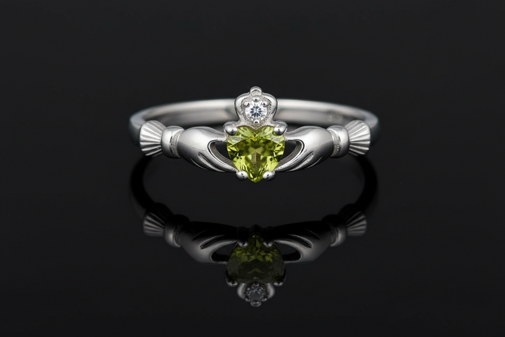 Claddagh Peridot Ring