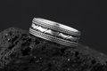 Double Braided Men's Bali Ring Sterling Silver