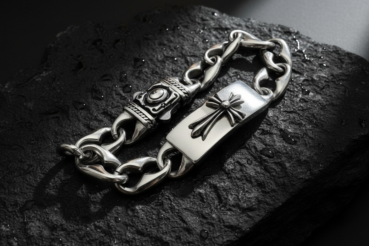Celtic Syriac Cross Bracelet – Stainless Steel