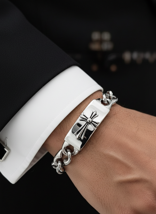 Celtic Syriac Cross Bracelet – Stainless Steel