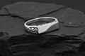 4.8mm Oxidized Design Ring – Sterling Silver