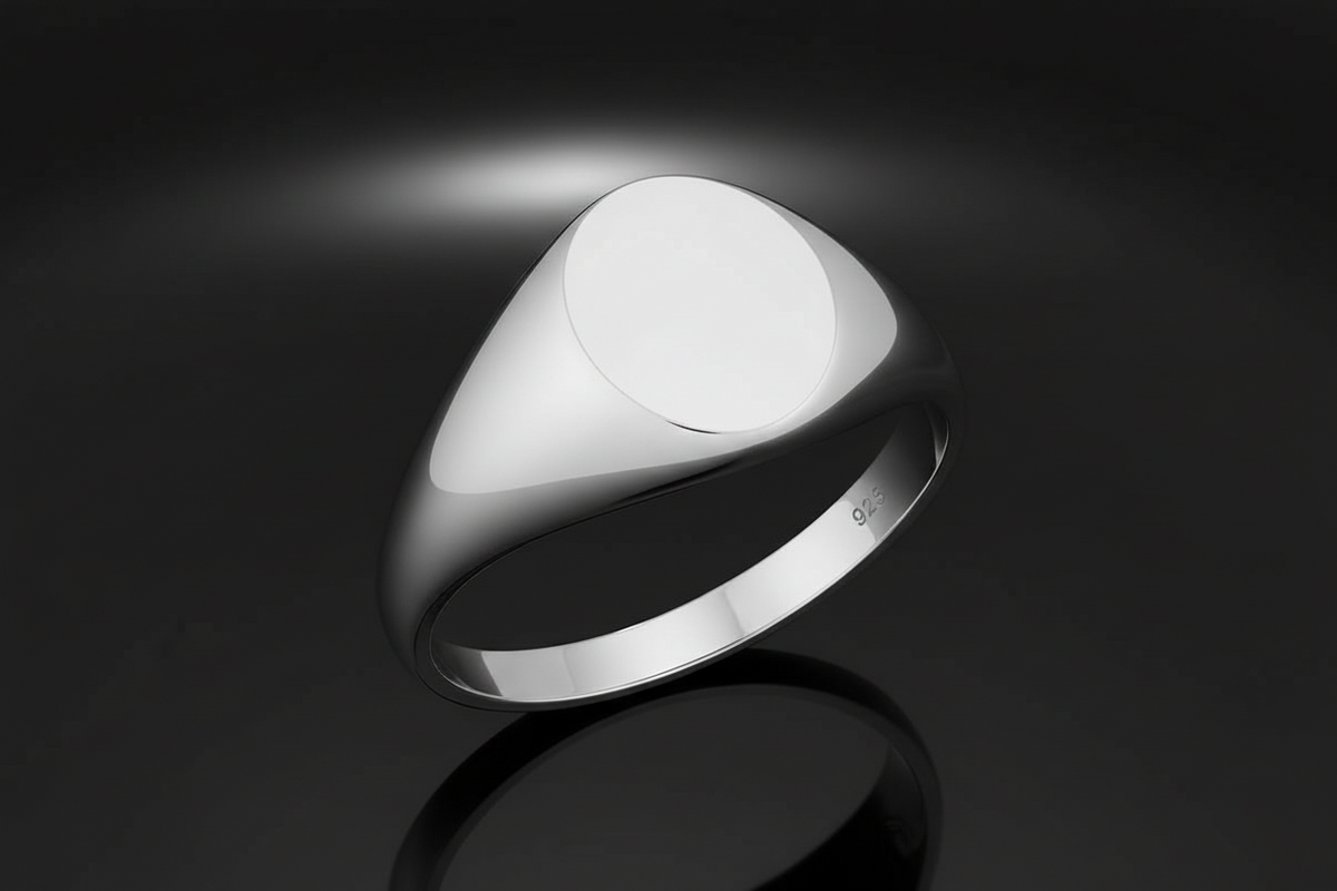 Simple Elegance Unisex Signet Band