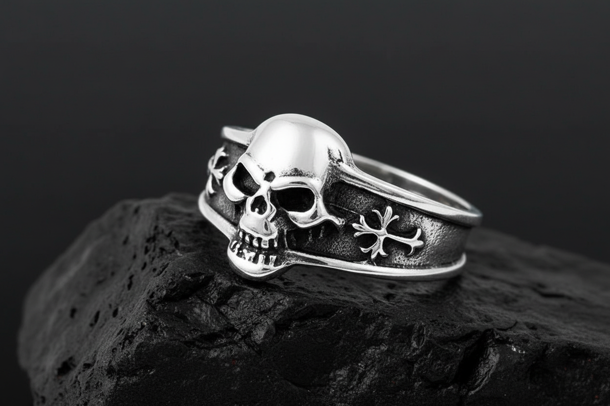 Skull Cross Ring