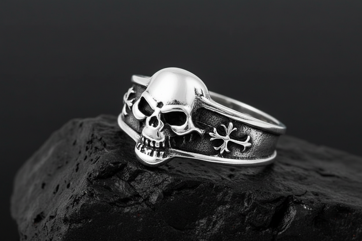 Skull Cross Ring