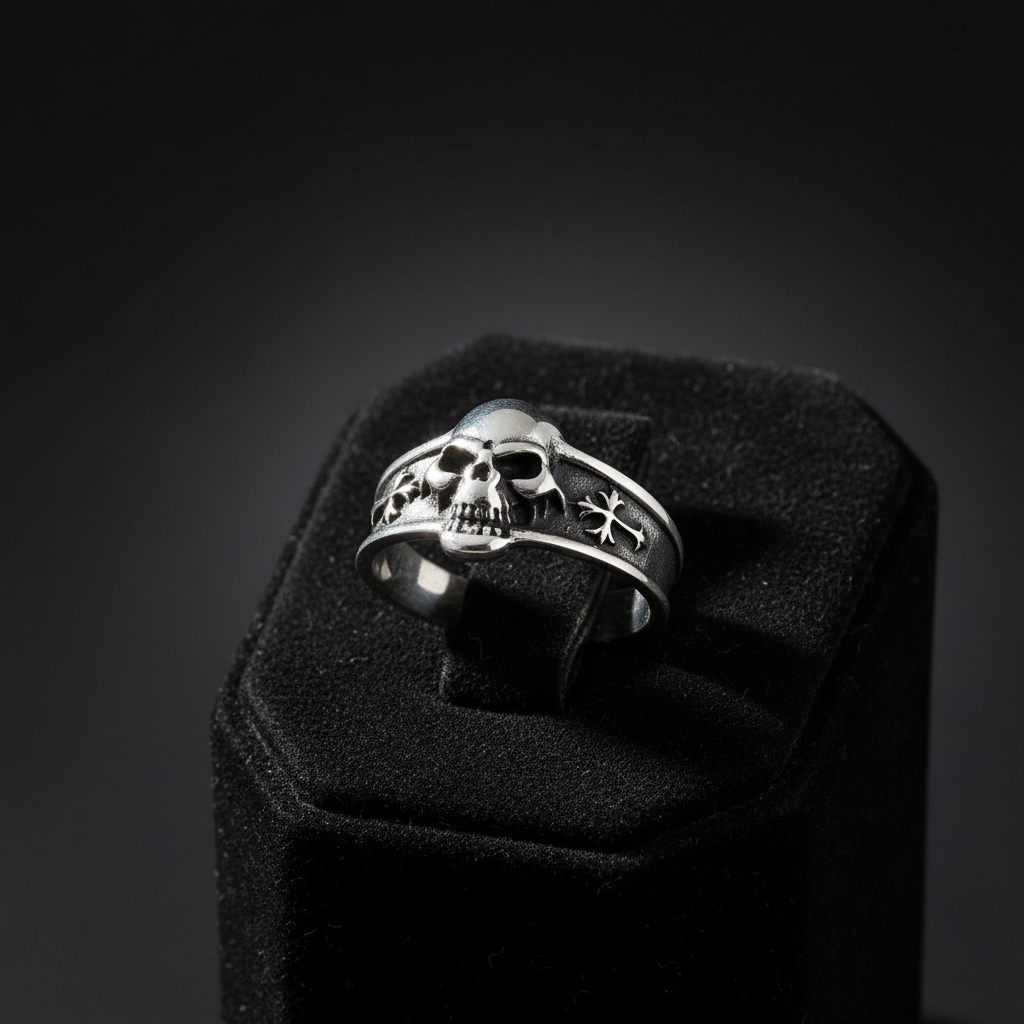 Skull Cross Ring