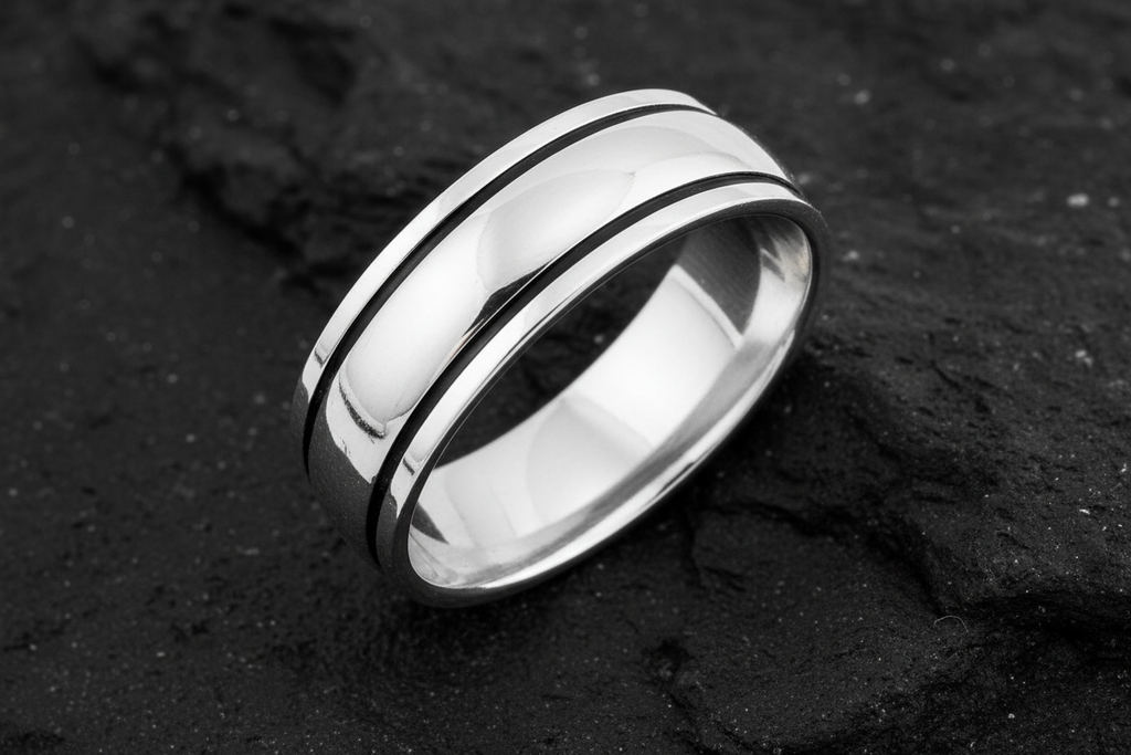 Spinner Band Sterling Silver Tarnish Free