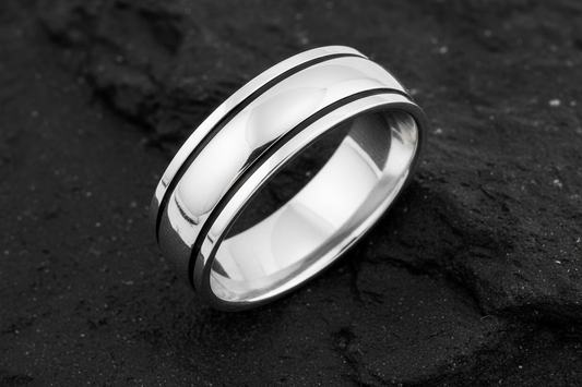 Spinner Band Sterling Silver Tarnish Free