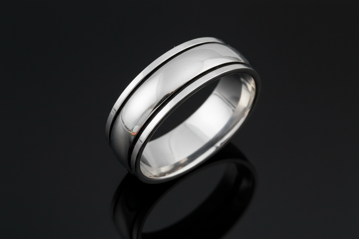 Spinner Band Sterling Silver Tarnish Free