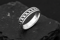 Unisex Cuban Link Ring – Sterling Silver with 5mm Band Width
