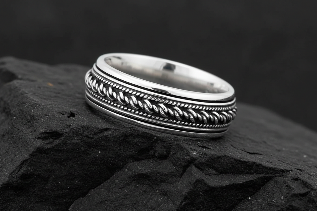 Men's Bali Spinner Engagement Band