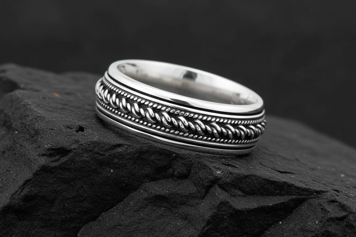 Men's Bali Spinner Engagement Band