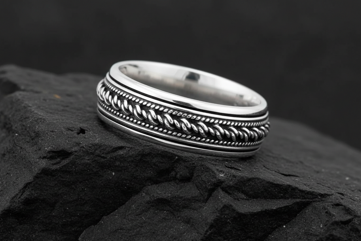 Men's Bali Spinner Engagement Band