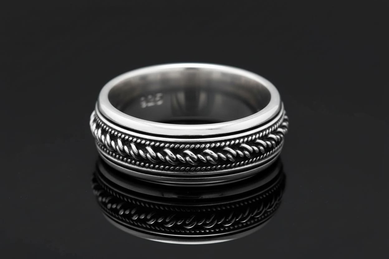 Men's Bali Spinner Engagement Band