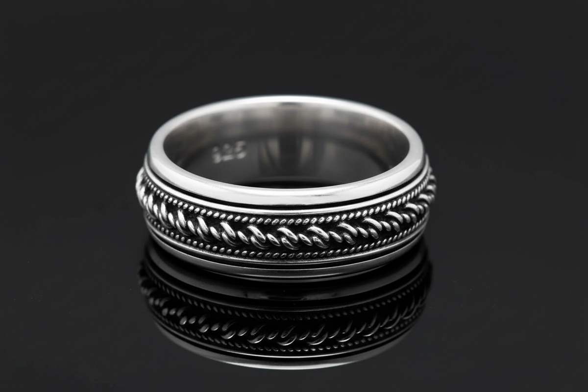 Men's Bali Spinner Engagement Band