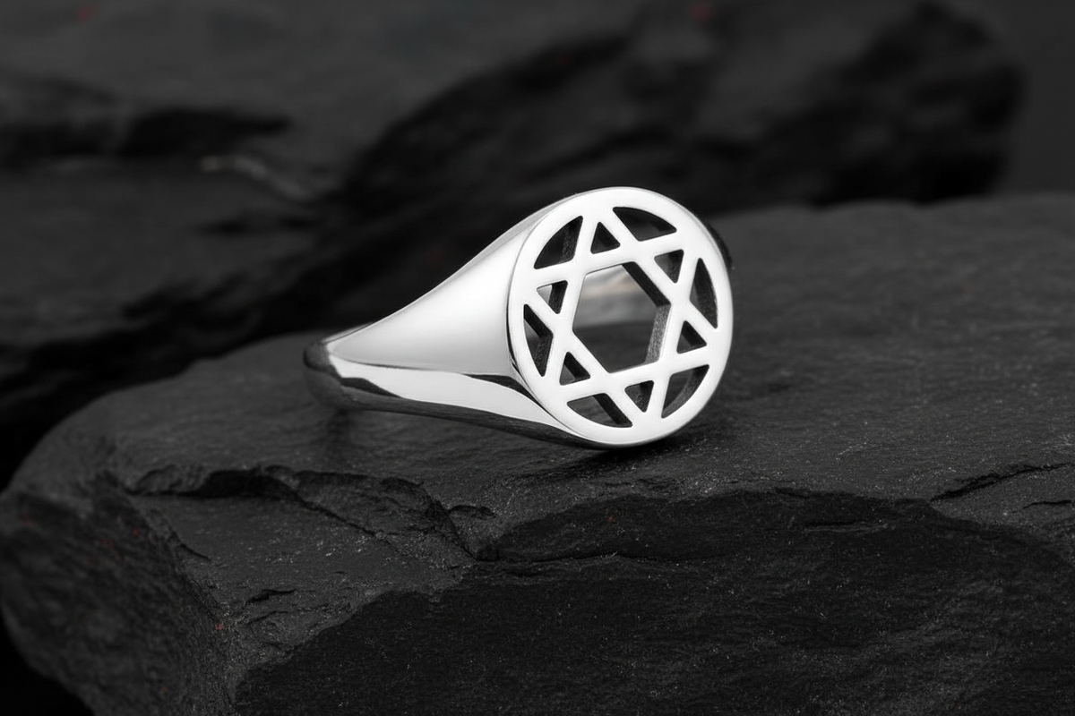 Sterling Silver Star of David Ring