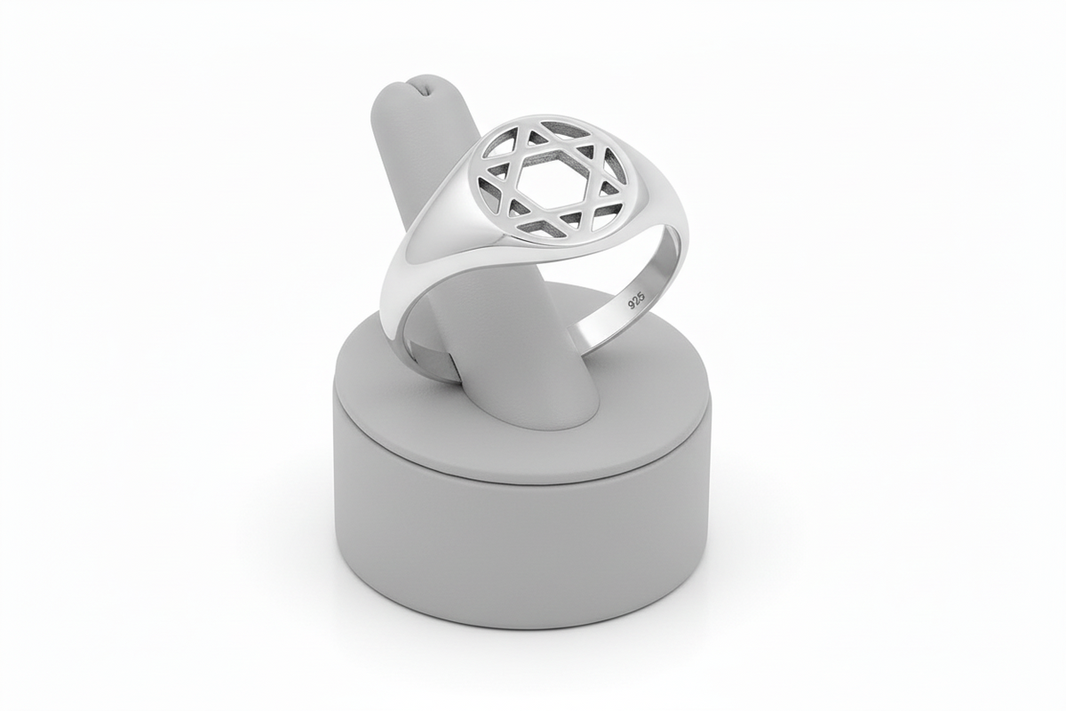 Sterling Silver Star of David Ring