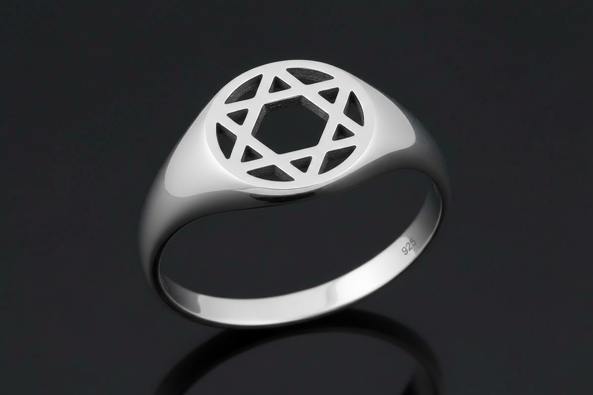 Sterling Silver Star of David Ring