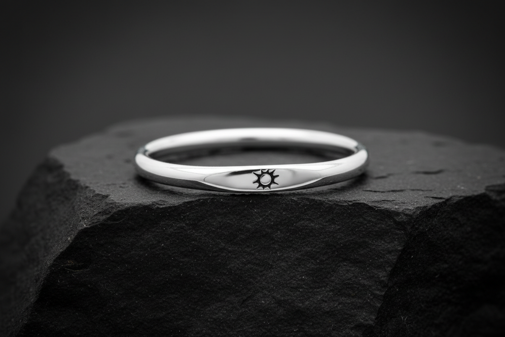 Dainty Sun Ring – 925 Sterling Silver