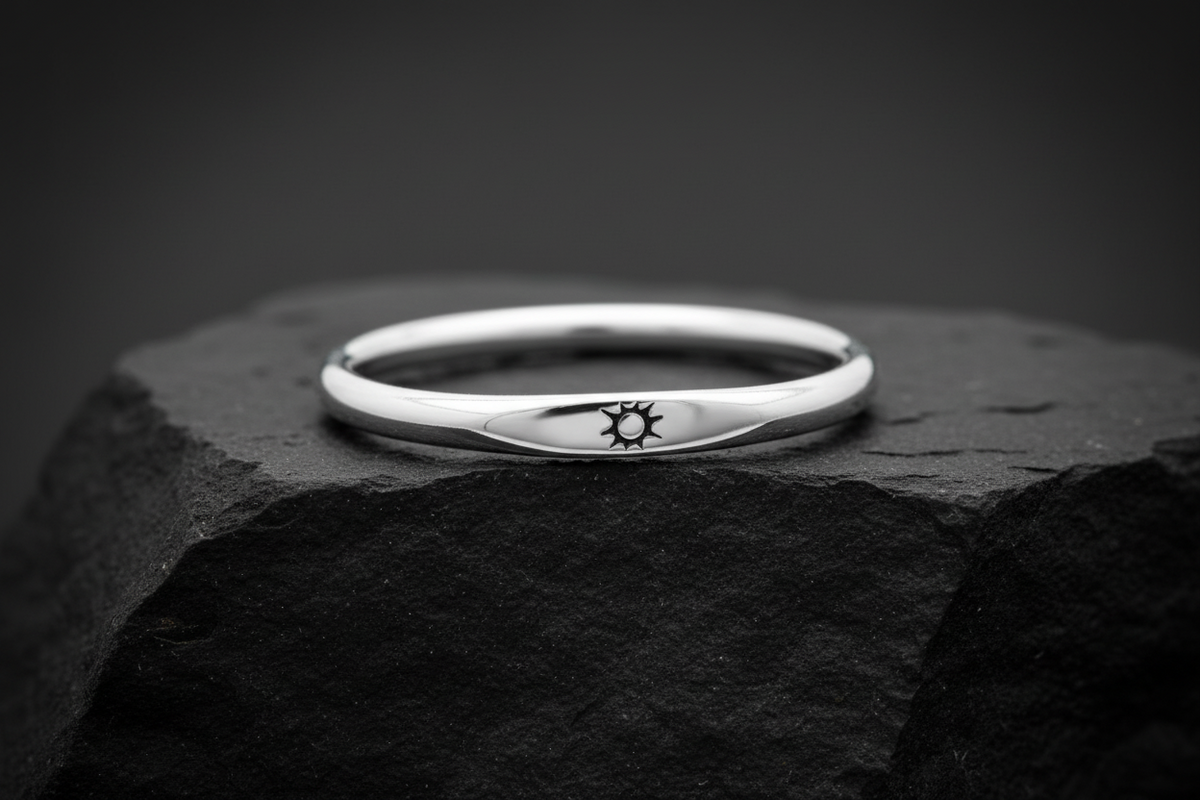 Dainty Sun Ring – 925 Sterling Silver