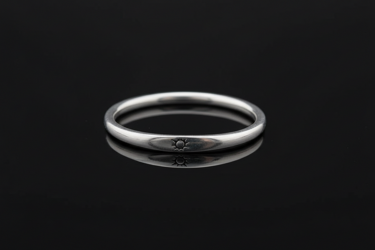 Dainty Sun Ring – 925 Sterling Silver