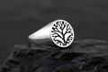 Tree of Life Men's Wedding Ring – Sterling Silver