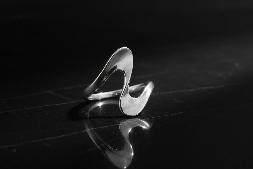 Wave Ring – 925 Sterling Silver