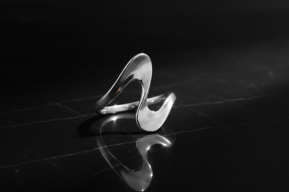 Wave Ring – 925 Sterling Silver