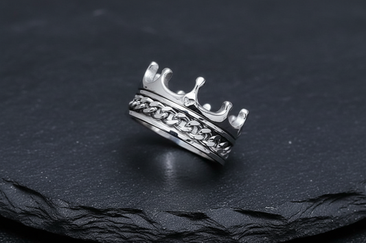 Crown Ring Stainless Steel Unisex Ring