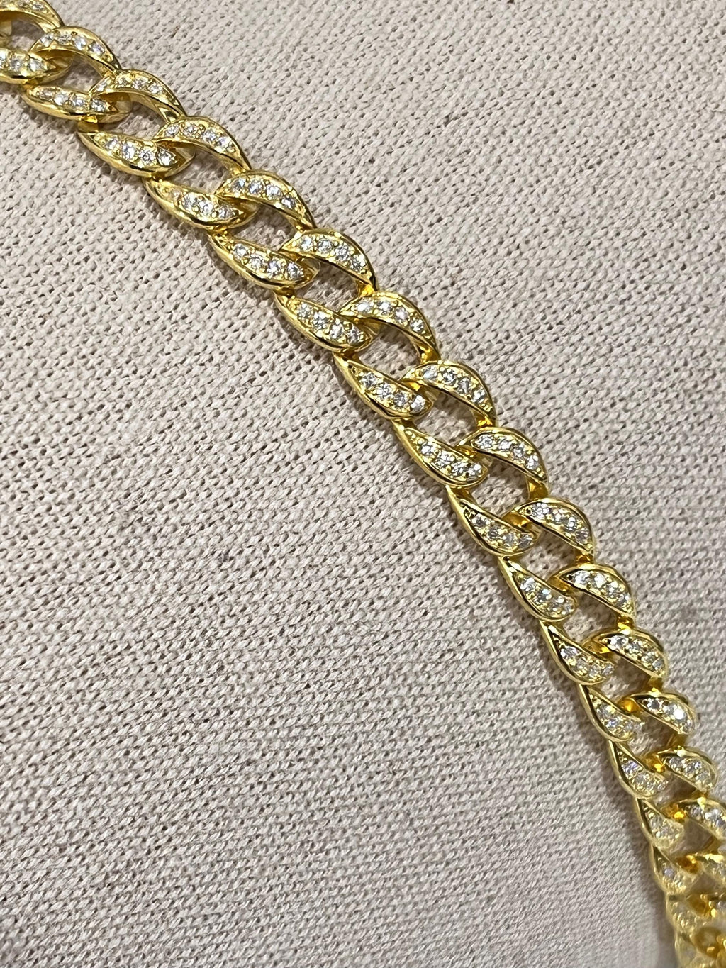 Gold Moissanite Bracelet – 925 Sterling Silver