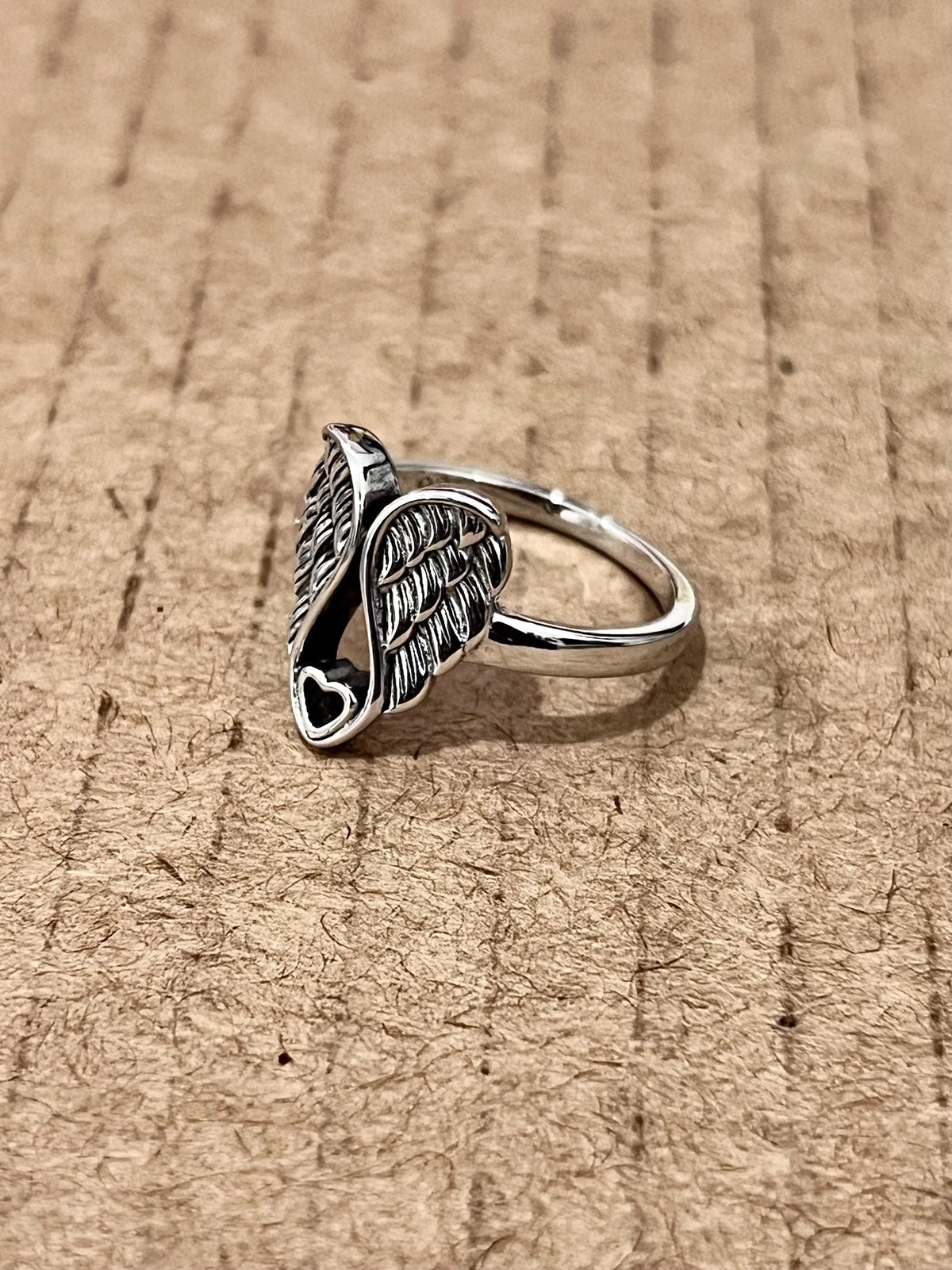 Wings Ring – Sterling Silver with Rhodium Plated
