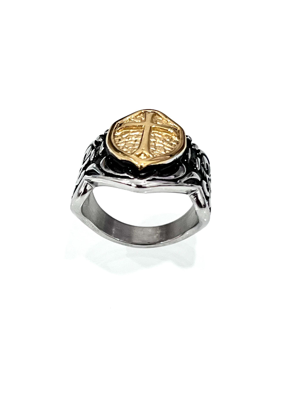 Cross Men's Ring – Stainless Steel