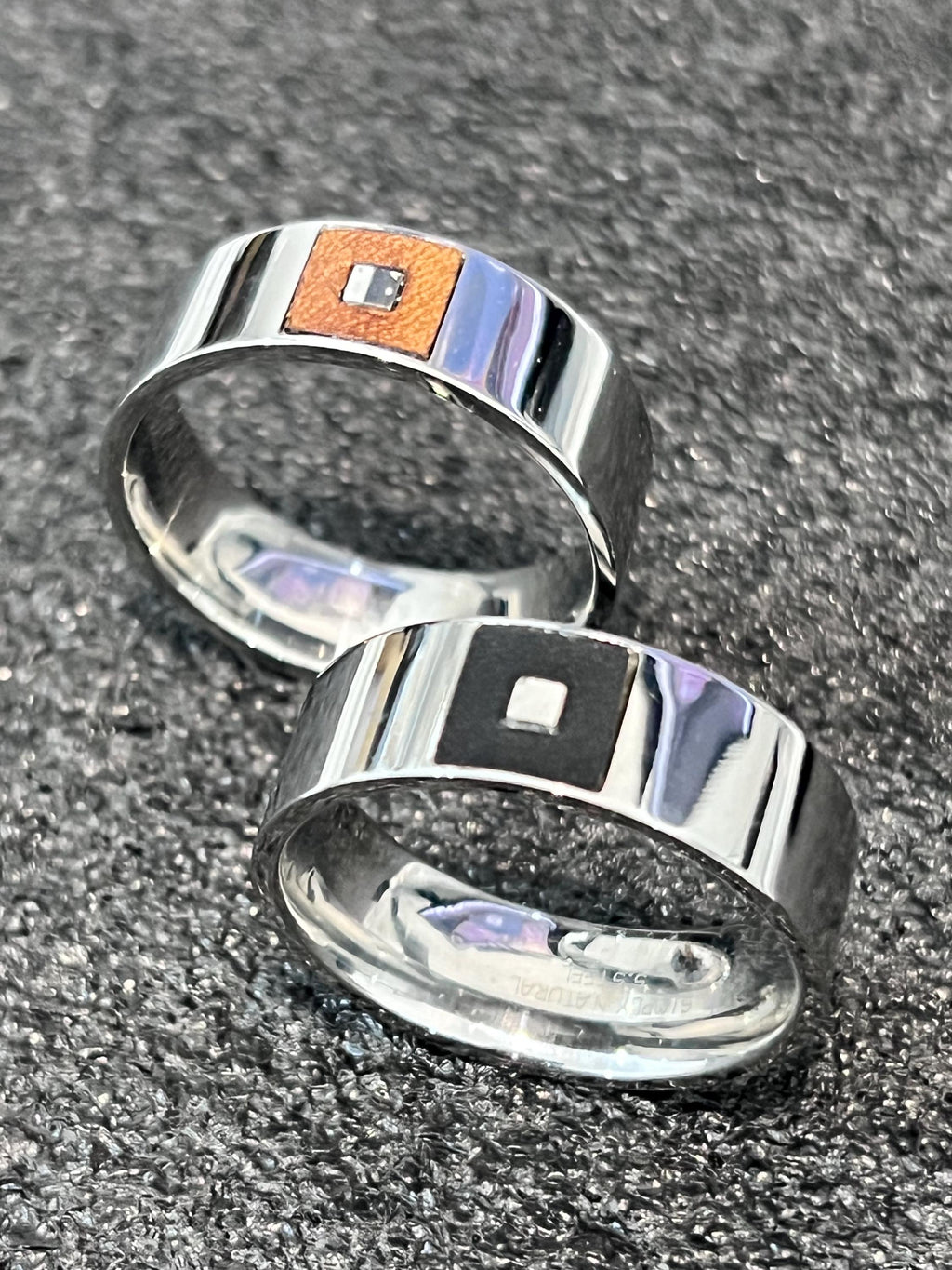 Men's Leather Signet Ring