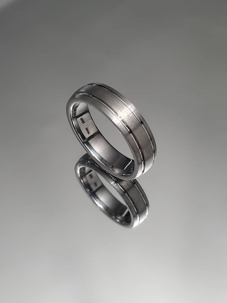 Tungsten Ring, Wedding Men's Ring, Unisex Band, Thumb Ring