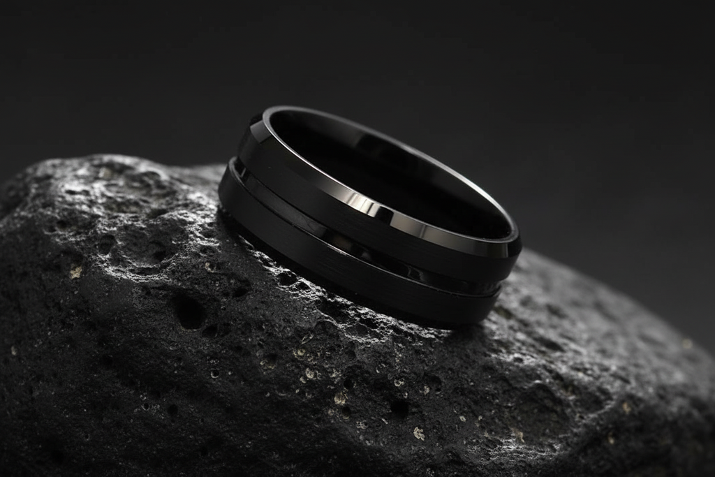 Midnight Men's Ring – Tungsten